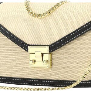 Wallet on Chain Purse WOC Crossbody Clutch Bag for Women in Textile and Leather